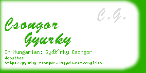 csongor gyurky business card